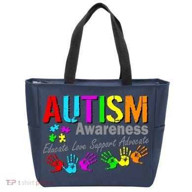 Autism Awareness Educate Love Support Advocate Bag