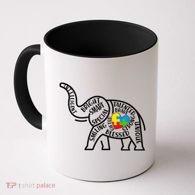 Autism Awareness Elephant  Coffee Mug