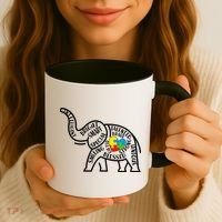 Autism Awareness Elephant  Coffee Mug thumb 3