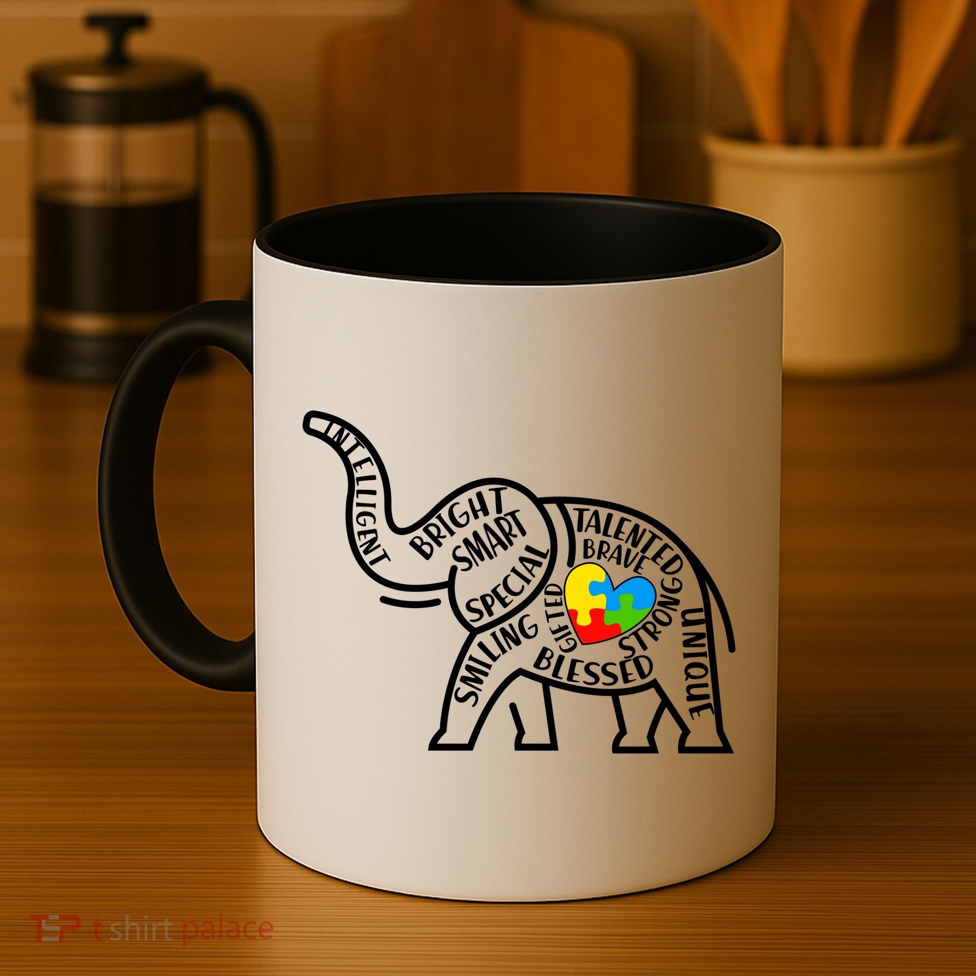 Autism Awareness Elephant  Coffee Mug