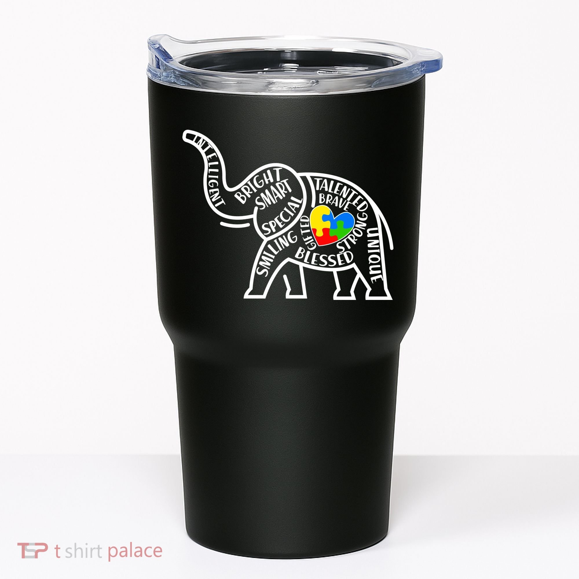 Autism Awareness Elephant  Tumbler