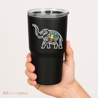 Autism Awareness Elephant  Tumbler thumb 2