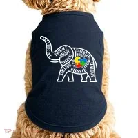 Autism Awareness Elephant  Doggie Tank thumb 0