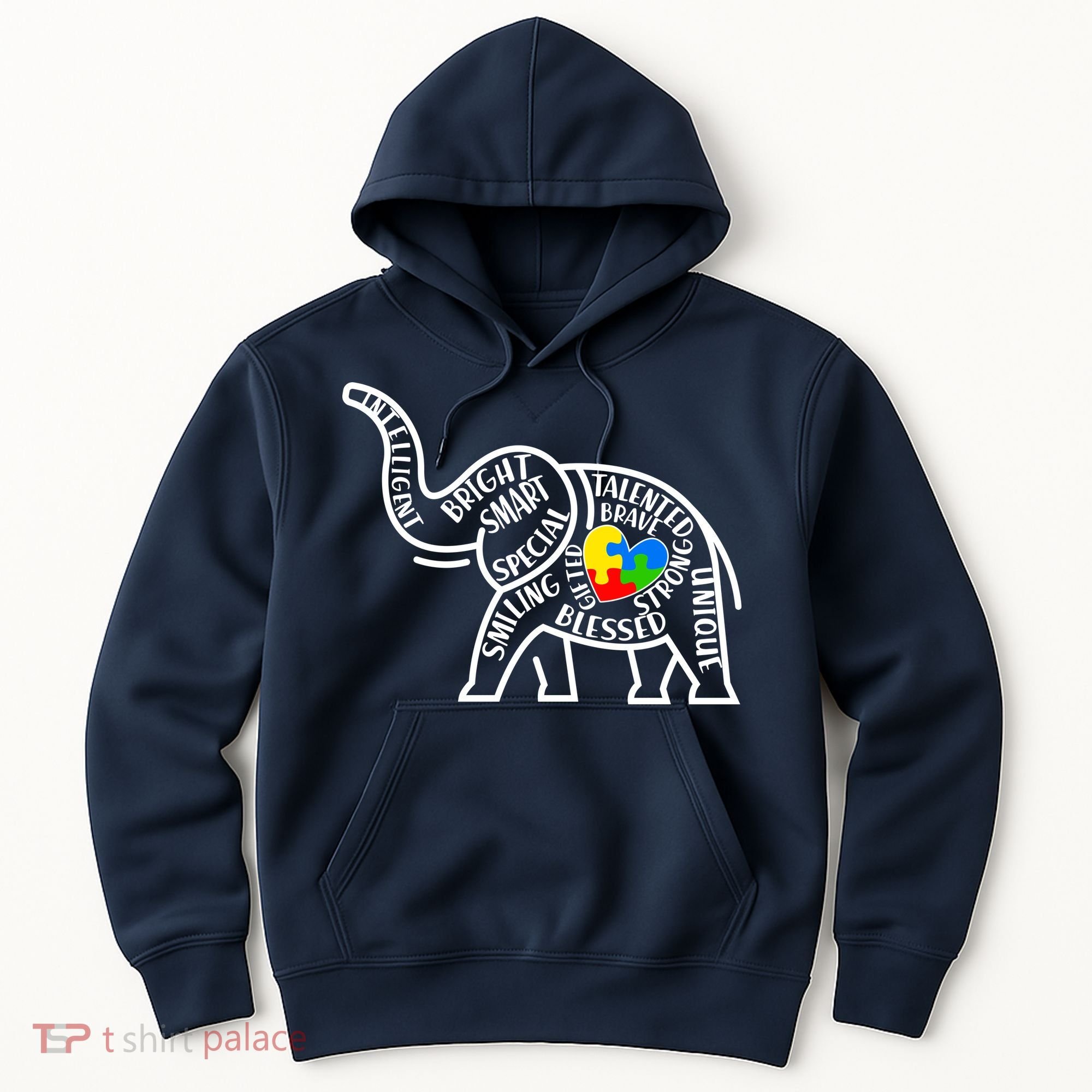 Autism Awareness Elephant  Hoodie
