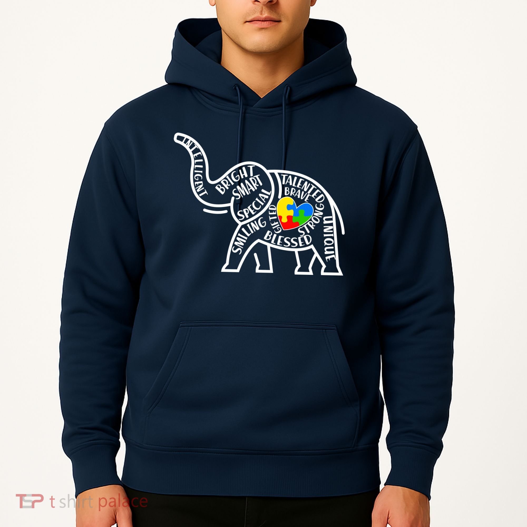 Autism Awareness Elephant  Hoodie