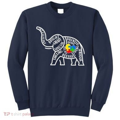 Autism Awareness Elephant  Sweatshirt