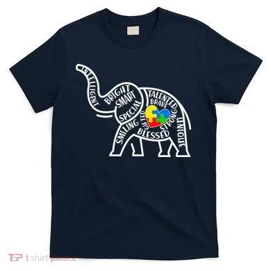 Autism Awareness Elephant  T-Shirt