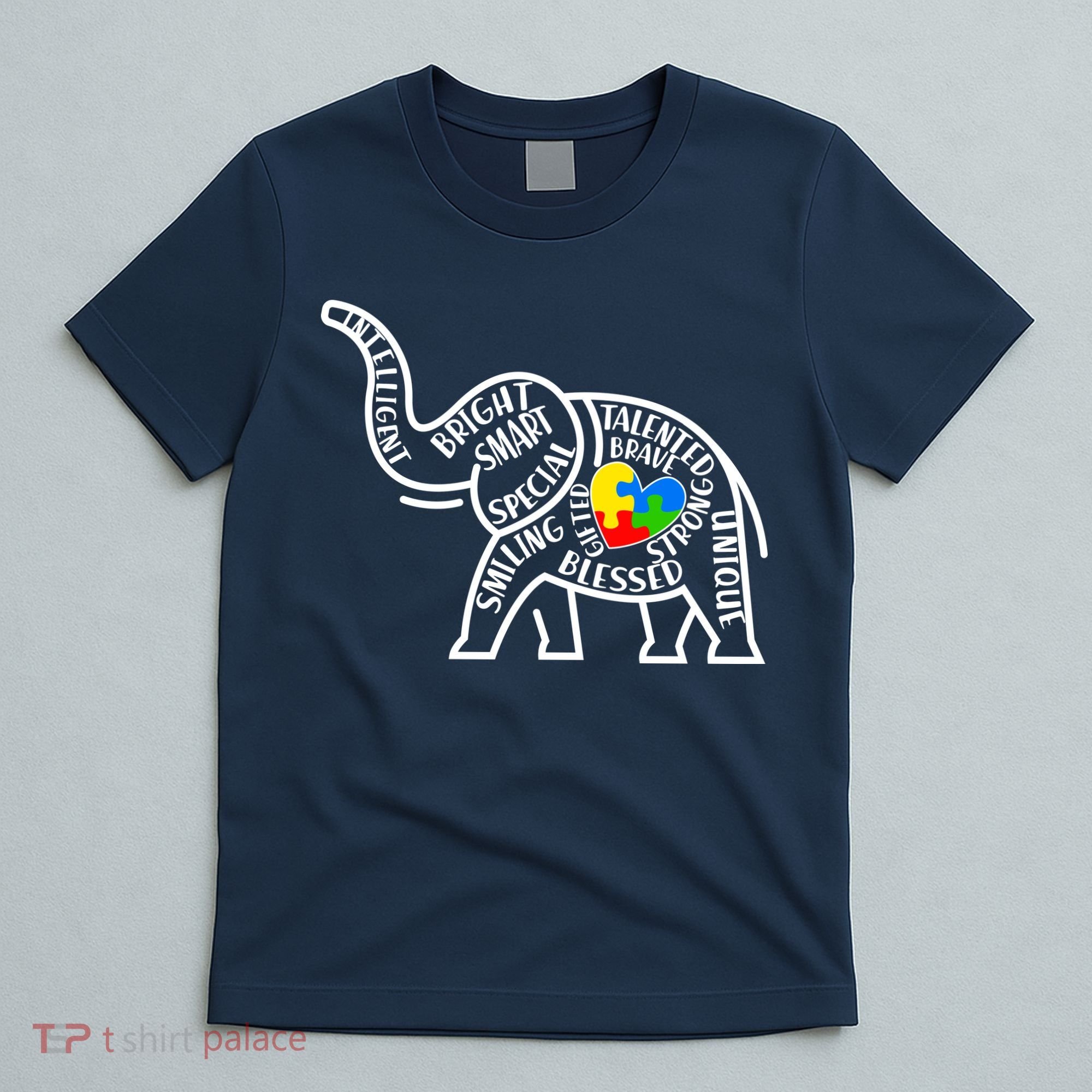 Autism Awareness Elephant  T-Shirt