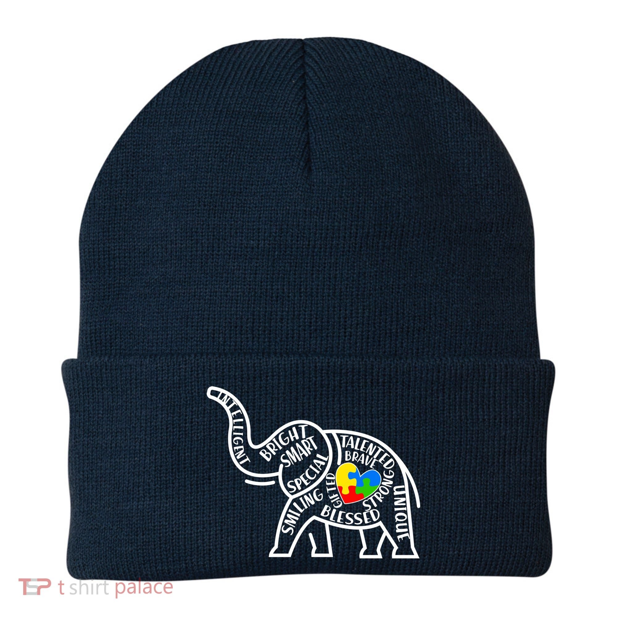 Autism Awareness Elephant  Beanie