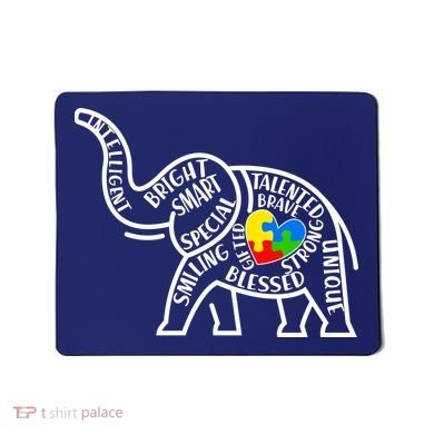 Autism Awareness Elephant  Mousepad