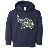 Autism Awareness Elephant  Toddler Hoodie thumb 0
