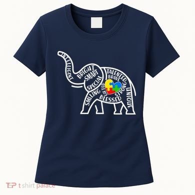 Autism Awareness Elephant  Women's T-Shirt