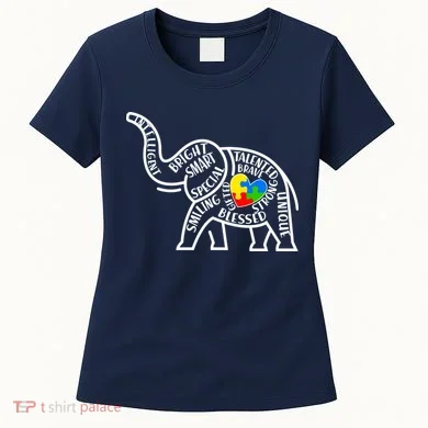 Autism Awareness Elephant  Women's T-Shirt