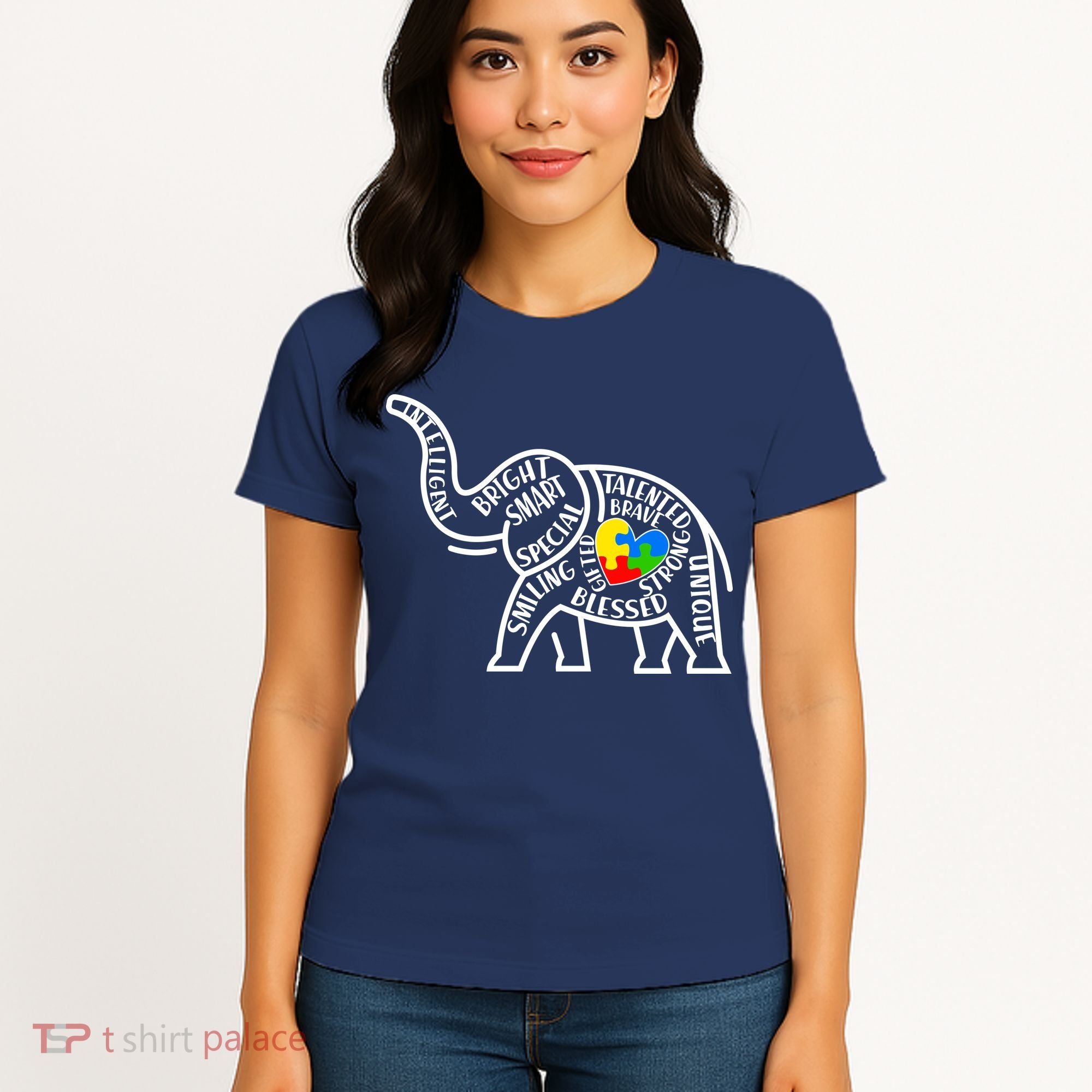 Autism Awareness Elephant  Women's T-Shirt