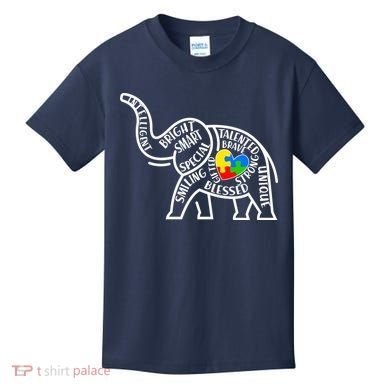 Autism Awareness Elephant  Kids T-Shirt