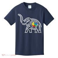 Autism Awareness Elephant  Kids T-Shirt thumb 0