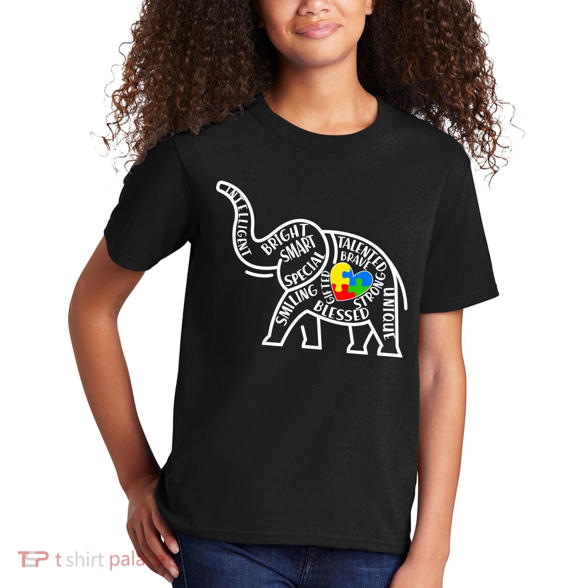 Autism Awareness Elephant  Kids T-Shirt