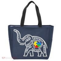 Autism Awareness Elephant  Tote Bag thumb 0