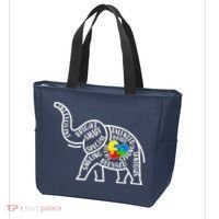Autism Awareness Elephant  Tote Bag thumb 3