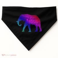 Autism Awareness Elephant Quotes USA-Made Doggie Bandana thumb 0