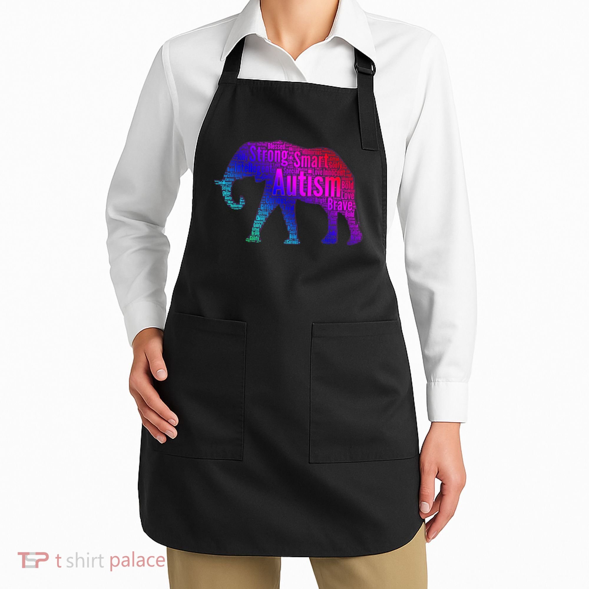 Autism Awareness Elephant Quotes Apron
