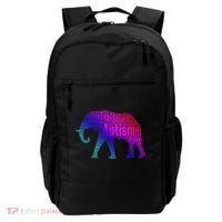 Autism Awareness Elephant Quotes Backpack thumb 0