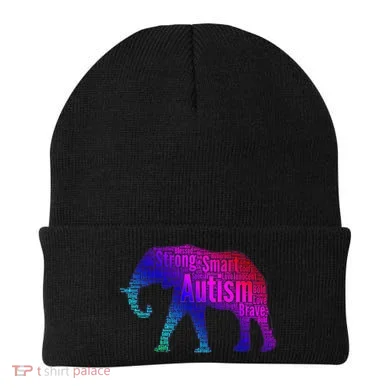 Autism Awareness Elephant Quotes Beanie