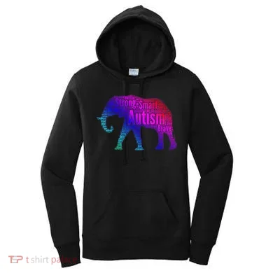 Autism Awareness Elephant Quotes Women's Hoodie