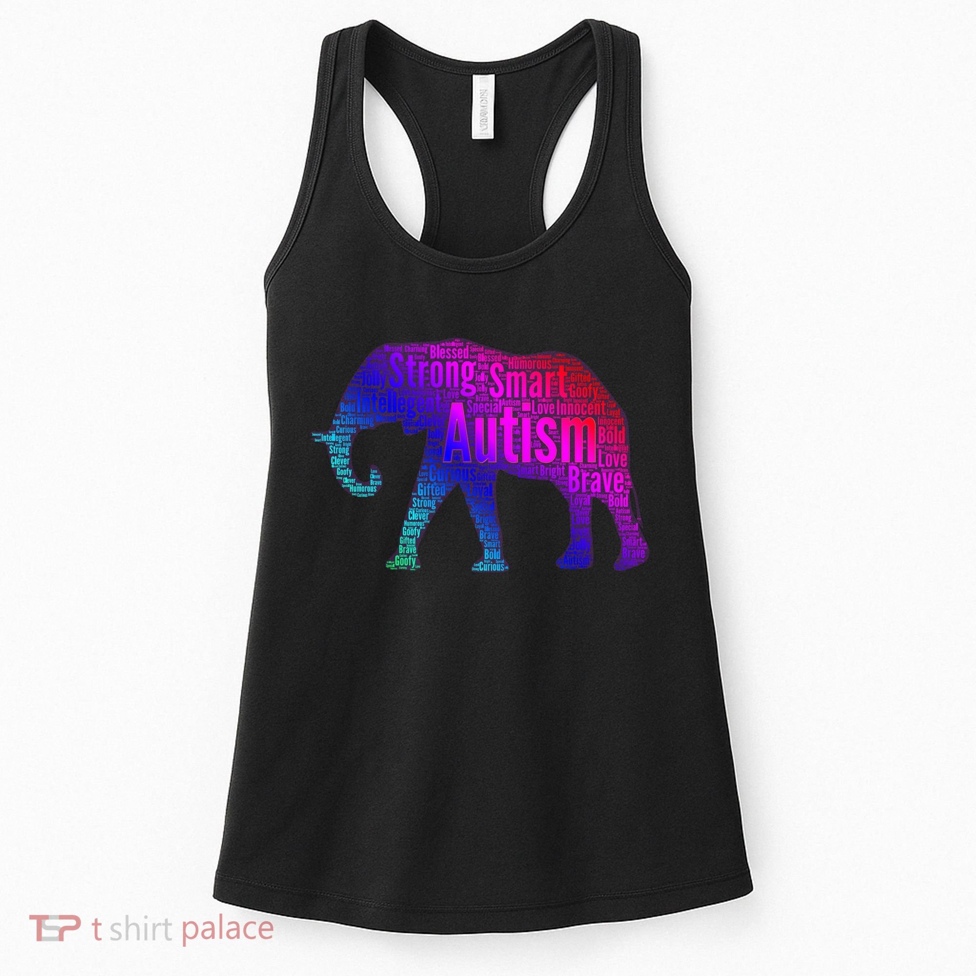 Autism Awareness Elephant Quotes Women's Tank Top