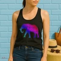 Autism Awareness Elephant Quotes Women's Tank Top thumb 2