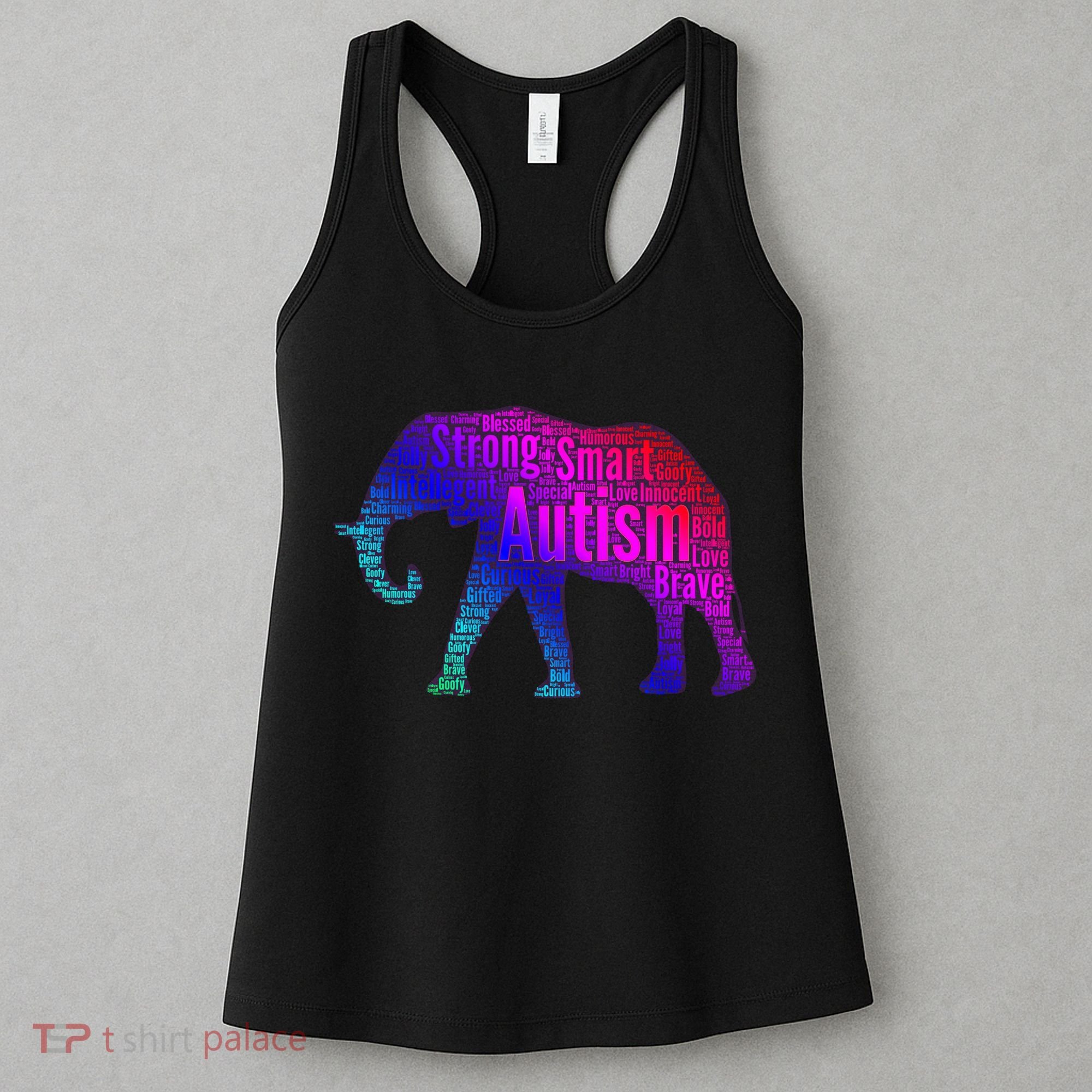 Autism Awareness Elephant Quotes Women's Tank Top