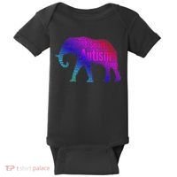 Autism Awareness Elephant Quotes Baby Bodysuit thumb 0