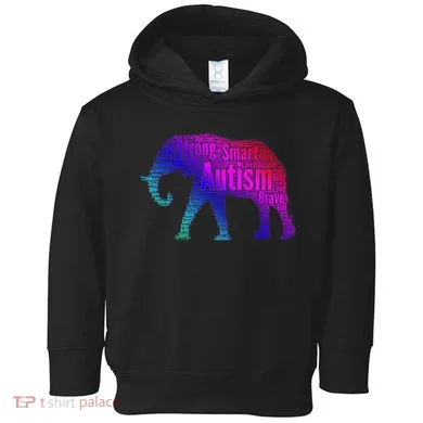 Autism Awareness Elephant Quotes Toddler Hoodie