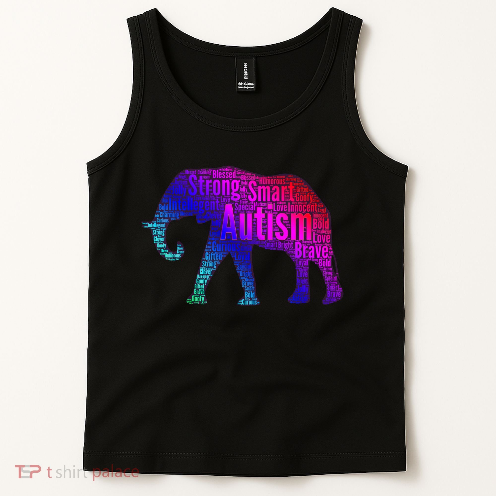 Autism Awareness Elephant Quotes Tank Top