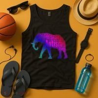 Autism Awareness Elephant Quotes Tank Top thumb 4