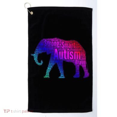 Autism Awareness Elephant Quotes Golf Towel
