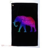 Autism Awareness Elephant Quotes Golf Towel thumb 0