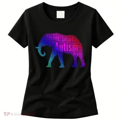 Autism Awareness Elephant Quotes Women's T-Shirt
