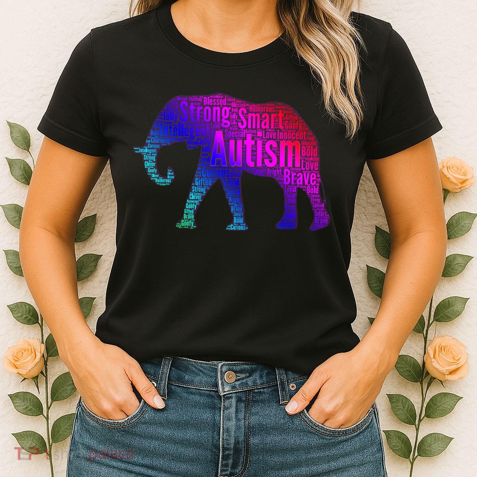 Autism Awareness Elephant Quotes Women's T-Shirt