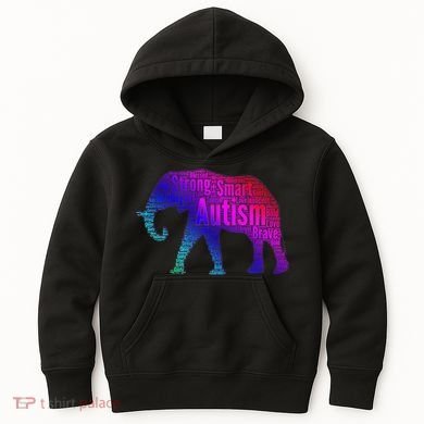 Autism Awareness Elephant Quotes Kids Hoodie