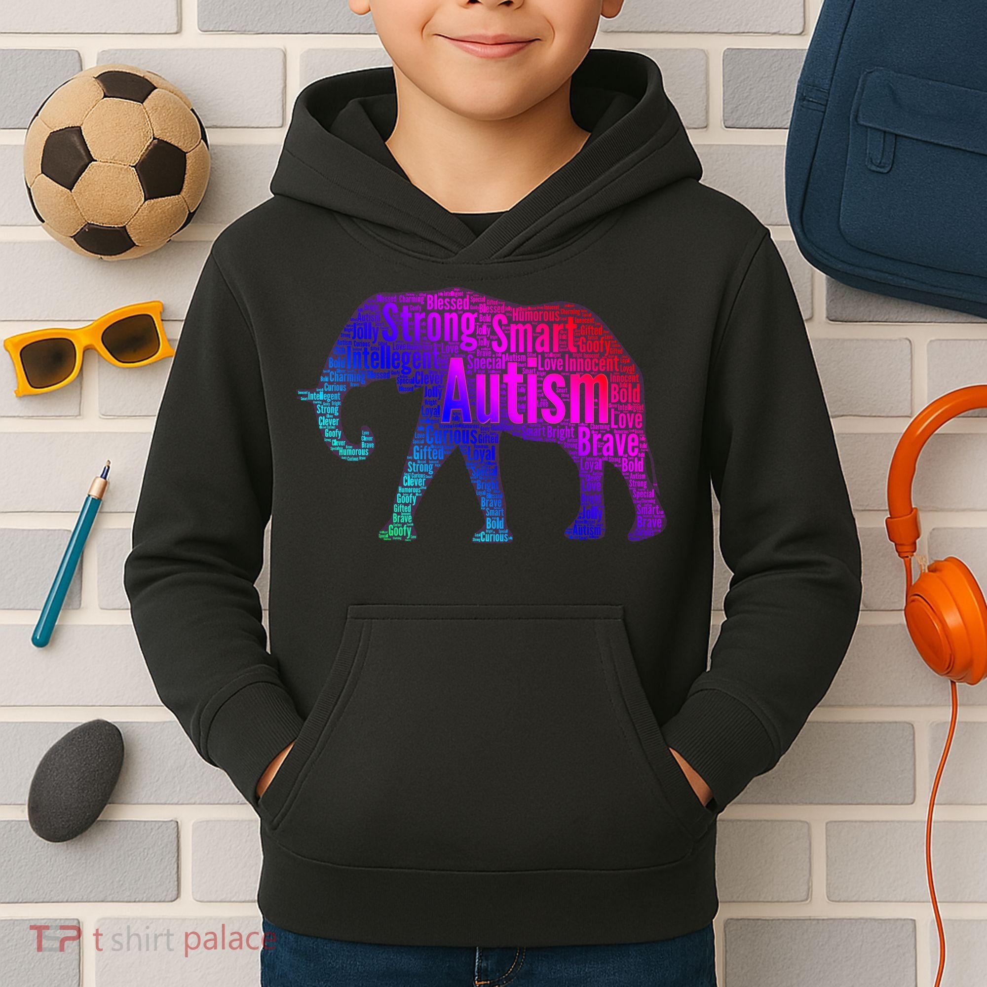 Autism Awareness Elephant Quotes Kids Hoodie