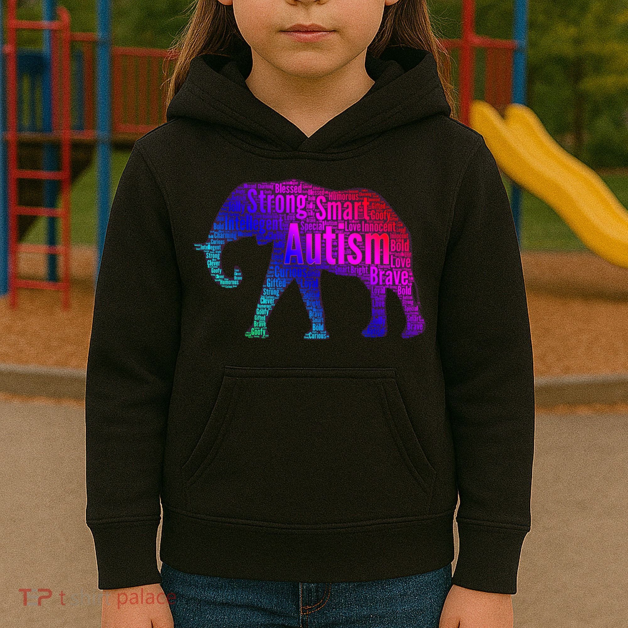 Autism Awareness Elephant Quotes Kids Hoodie