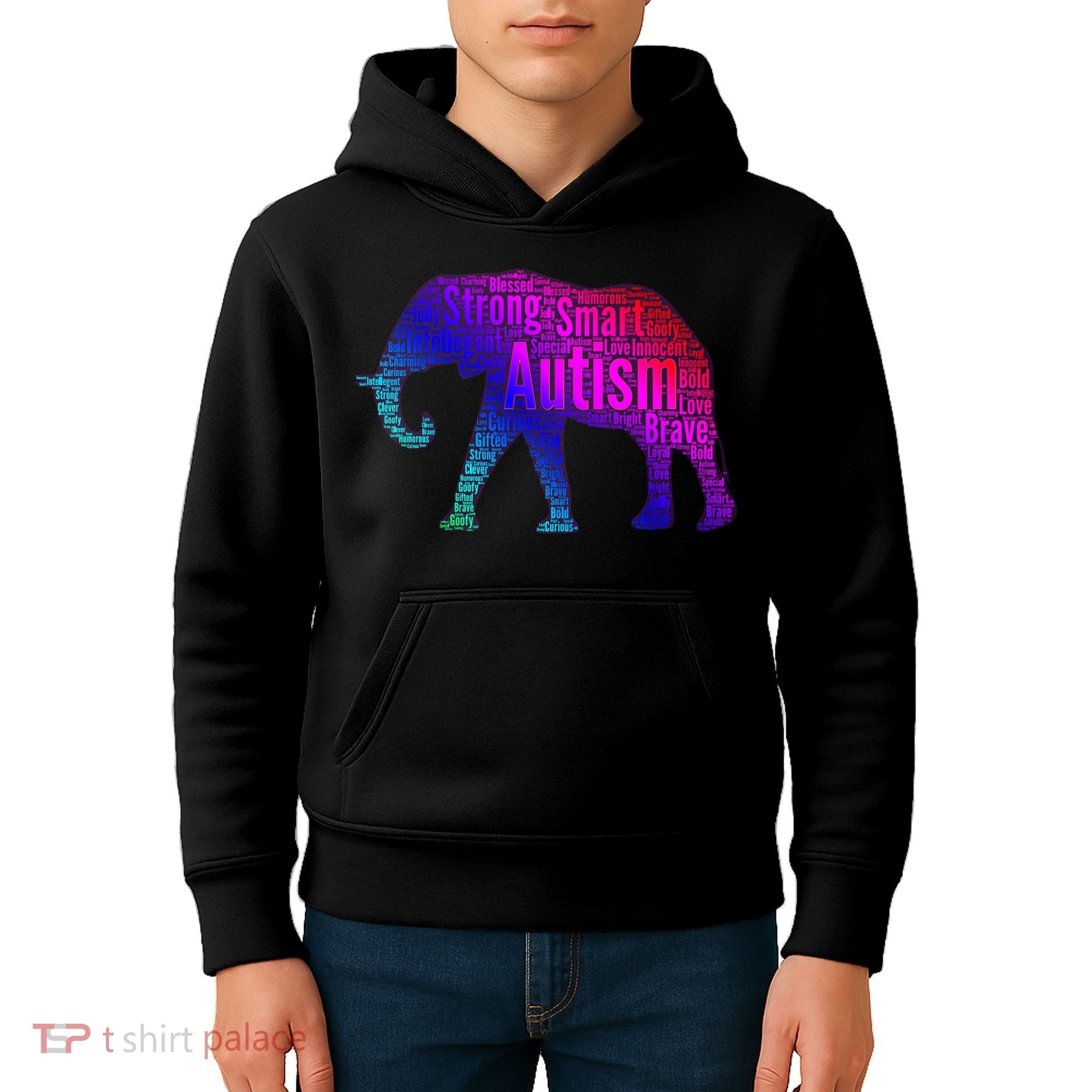 Autism Awareness Elephant Quotes Kids Hoodie