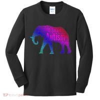 Autism Awareness Elephant Quotes Kids Long Sleeve Shirt thumb 0