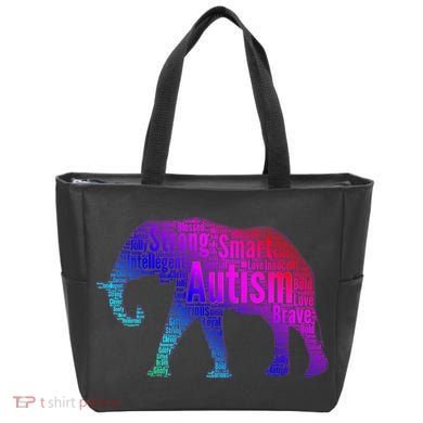Autism Awareness Elephant Quotes Bag