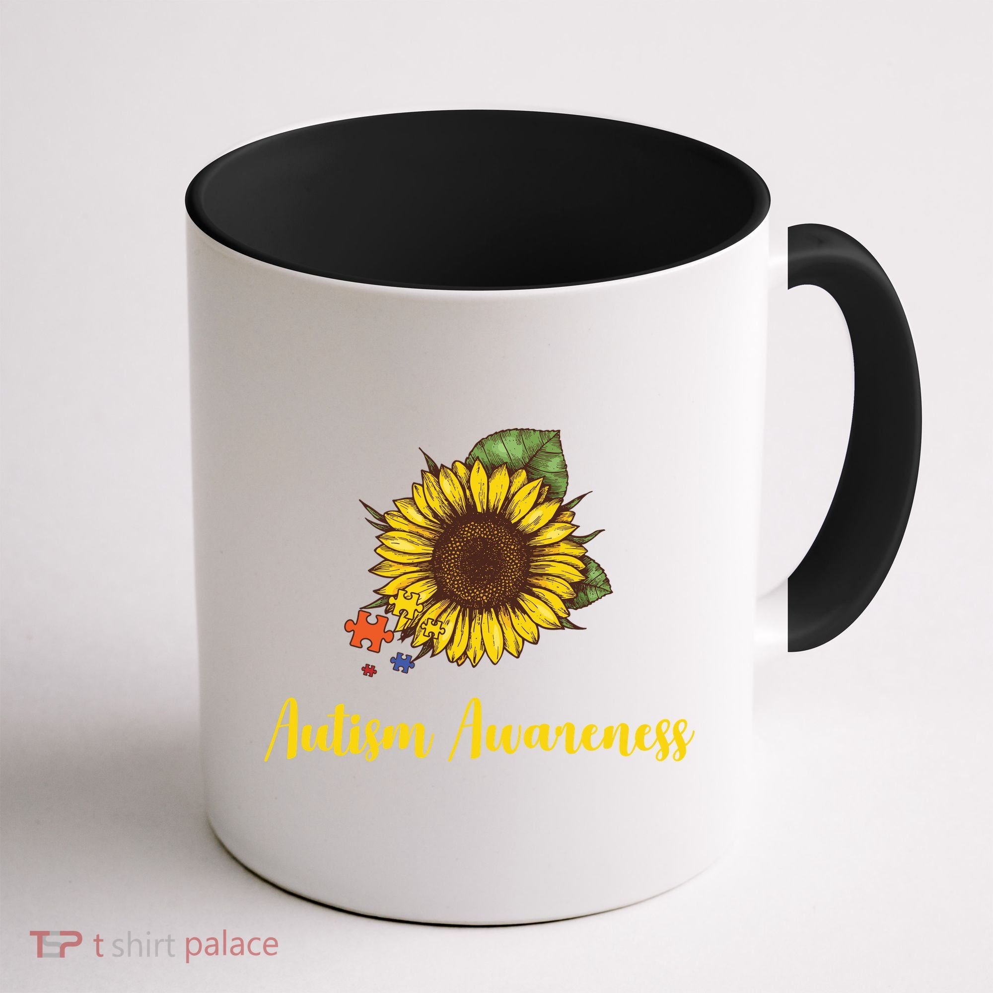 Autism Awareness Flower Puzzle Coffee Mug
