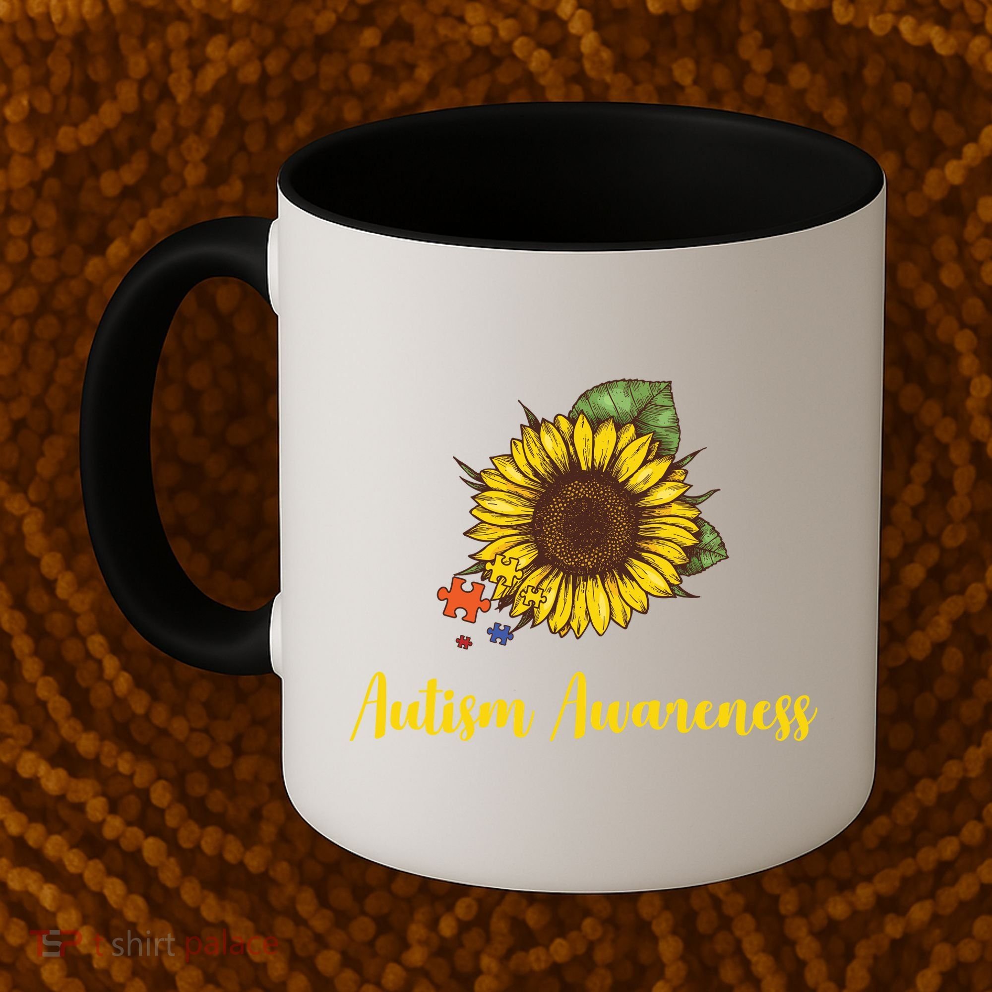 Autism Awareness Flower Puzzle Coffee Mug