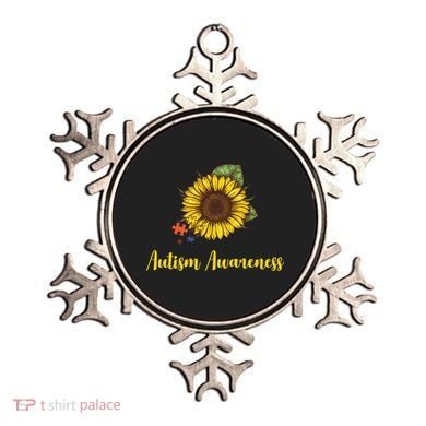 Autism Awareness Flower Puzzle Ornament