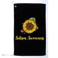 Autism Awareness Flower Puzzle Golf Towel thumb 0