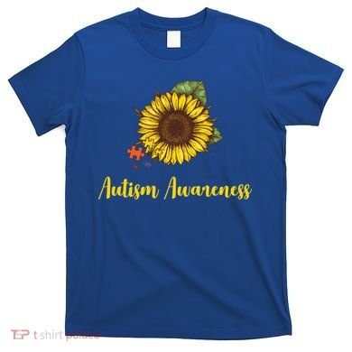 Autism Awareness Flower Puzzle T-Shirt